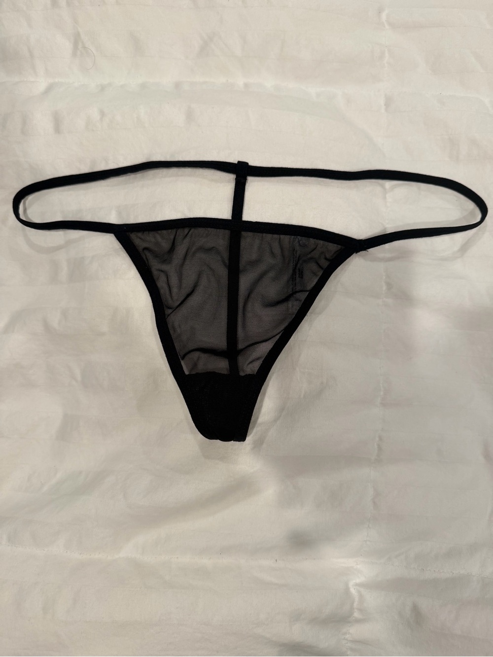 Black Sheer g string  Thong Panty